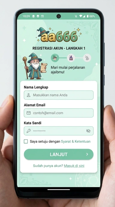 Cara Mudah Registrasi Akun aa666 untuk Pengguna Android