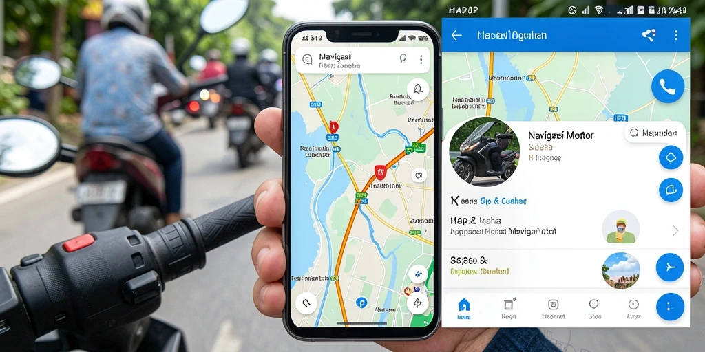 Antarmuka utama HARAPJP dengan fitur navigasi motor yang lengkap.