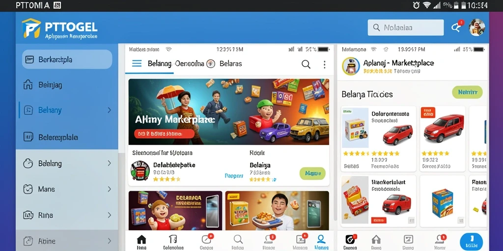 Tampilan antarmuka aplikasi PTTOGEL yang menarik dan mudah digunakan.